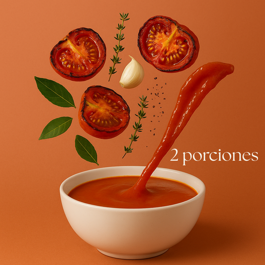 Sopa de tomates asados