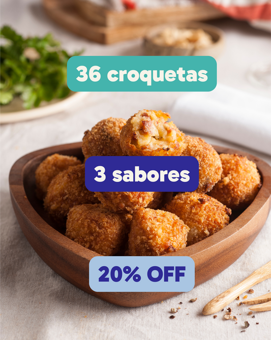 Pack 3 croquetas 20% OFF