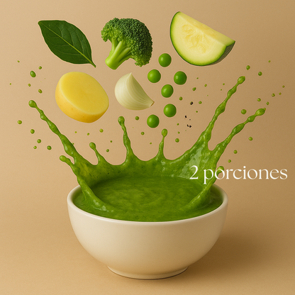 Sopa de súper verdes