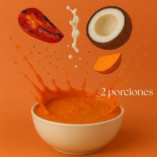 Sopa de pimentones asados