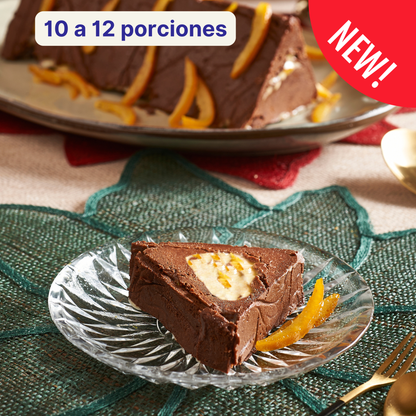 Bomba de Chocolate Naranja (Triángulo de mousse de chocolate rellena de Naranja)