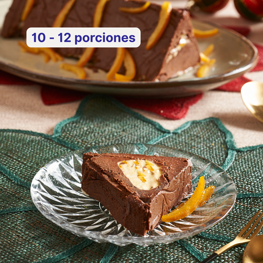 Bomba de Chocolate Naranja (Triángulo de mousse de chocolate rellena de Naranja)