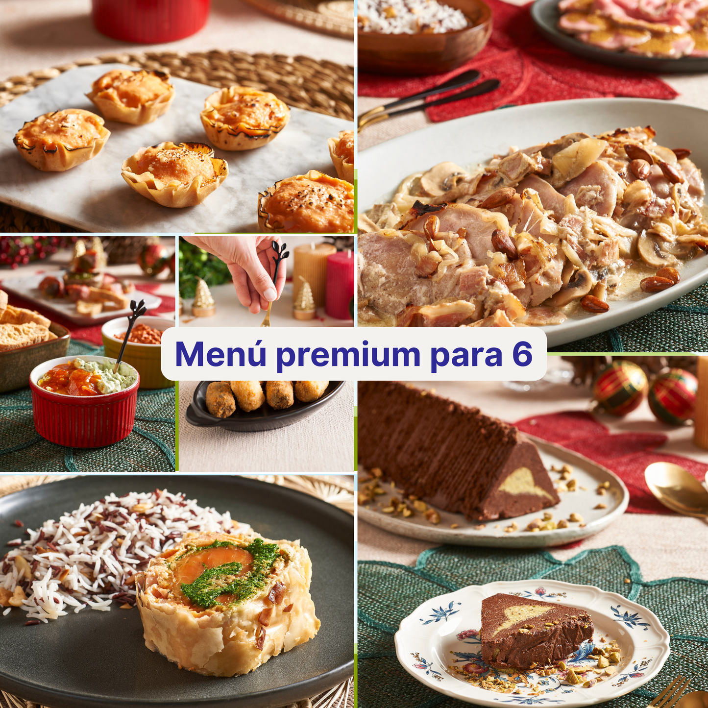 Menú premium para 6 personas