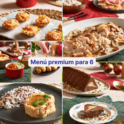 Menú premium para 6 personas