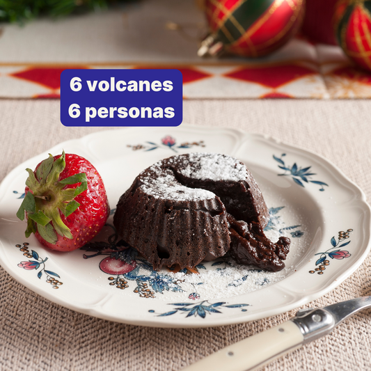 Volcán de chocolate
